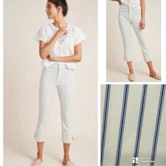 Anthropologie Pants - Anthropologie the essential slim crop pants